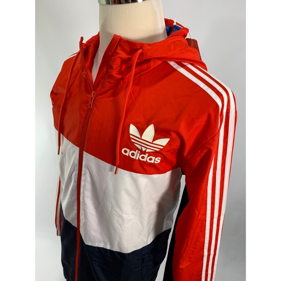 Adidas CLFN Men's Full Windbreaker Hoodie Jacket - Picture 2 of 7